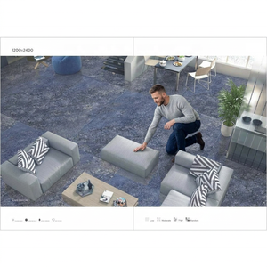 Dalle de marbre en porcelaine au design Bahiya bleu multicolore 4*8 pieds 48 * 96in 120*240cm 1200*2400 Extérieur Hall Exportation compétitive - Product Image 1