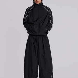 Custom Logo Loose Fit Winter Eco-Friendly Active Wear <b>Workout</b> 100% Polyester Dry Fast Windbreaker Full Zipper Men <b>Jacket</b> - Product Image 5