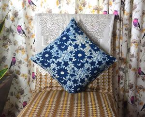 ปลอกหมอนอิงผ้าฝ้ายแท้ 100% พิมพ์ลายด้วยมือ พร้อมขอบเย็บอย่างดี เหมาะสำหรับใช้ในโรงแรม ตกแต่งโซฟา เตียงนอน และบ้าน - Product Image 4