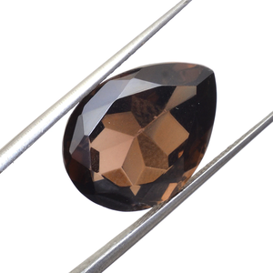 Cuarzo Ahumado AAA+ de 13x18 mm, Corte Pera, Gema Suelta, Cuarzo Ahumado Marrón Natural, Piedra Semipreciosa Tallada y Facetada para Joyería - Product Image 3