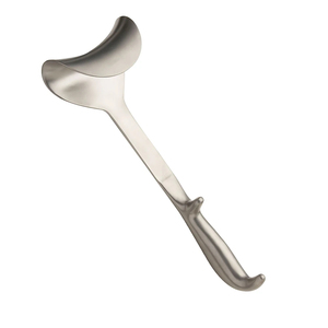 Rétracteur chirurgical manuel de style Doyen, lame fine de 90 mm de large, 52 mm de profondeur, manche creux, longueur 265 mm, instrument en acier inoxydable - Product Image 2