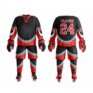 Men's Ice Hockey Jersey Set Yellow Green Sublimated Full Sleeve Moisture Wicking <b>Athletic</b> Apparel - Product Image 2