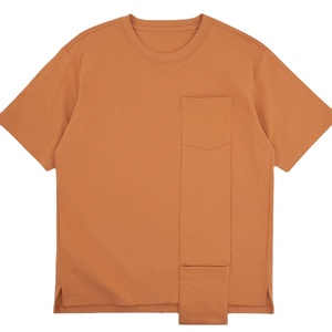 Camiseta de hombre con bolsillo 100% algodón cuello redondo Jersey camiseta transpirable Casual personalizada verano camiseta 2025 - Product Image 5