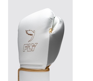 Professional Fly Superloop Pro X2 Boxing <b>Gloves</b> White Gray Sanda Training Breathable Lightweight Adjustable Wrist Strap Stretch - Product Image 4
