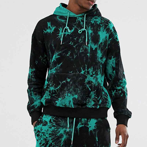 Survêtement homme éco-responsable hiver à capuche tie-dye léger et respirant, personnalisable - Product Image 3