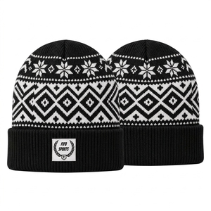 Premium <b>Men</b> Beanies Cap <b>Winter</b> Knitted <b>Hat</b> Custom Soft Warm Material Comfortable Stretch Fit Lightweight Casual Outdoor Fashion - Product Image 4
