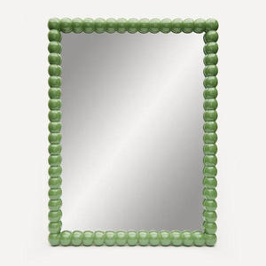 Miroir de vanité rectangulaire artisanal en bois laqué de qualité supérieure pour intérieur de salle de bain moderne - Product Image 2