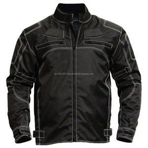 Veste de protection pour motocyclette à col montant en cuir de mouton fin pour homme accessoire de saison d'hiver - Product Image 6