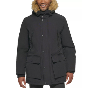 Professional Manufacturer Men Outdoor Winter <b>Parkas</b> With Custom Logo & Design Men <b>Parkas</b> With Faux Fur & Pockets - Product Image 6