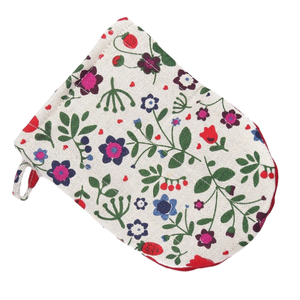 Ensemble de gants de four et de protège-plat en coton et lin pour barbecue, fabrication OEM, vente en gros - Product Image 3