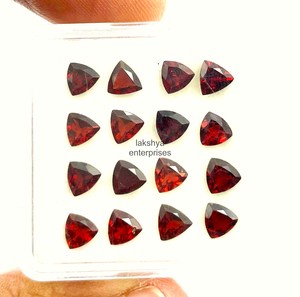 6mm Natural <b>Garnet</b> Trillion Cut Loose Gemstone Faceted <b>Garnet</b> Stone For Jewelry Making Calibrated Wholesale Bulk By Manufacturer - Product Image 5