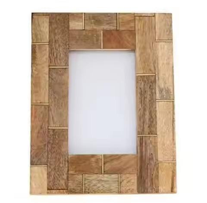 Marco de Fotos de Madera Elegante Hecho a Mano, Ecológico, Impermeable, Decorativo Indio para Pared - Product Image 1
