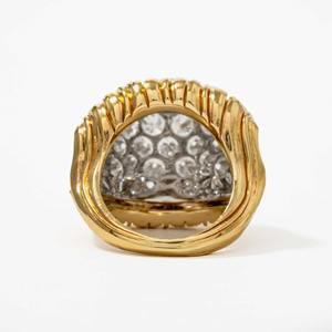 แหวนทองคำขาว 14K พรีเมียม ประดับเพชรทรงกลม 4.50 กะรัต เจียระไนแบบ F VS2 เพชรเลี้ยงในห้องปฏิบัติการ ดีไซน์โดม สำหรับเป็นแหวนหมั้นสำหรับเธอ เป็นของขวัญ - Product Image 5