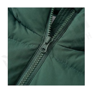 Hooded Quilted Jacket Women Winter Long Sleeve Thick Polyester Filling Windproof Solid Color Full Zipper Closure - Product Image 4