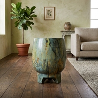 Tabouret artisanal moderne et traditionnel en bois massif et tissu, écologique, de haute qualité, meuble décoratif pour salon et hôtels