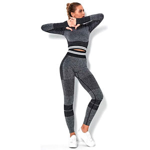 Conjuntos de Yoga Personalizados al por Mayor, Ropa Deportiva de Alta Calidad para Mujer, Conjunto de Yoga 100% Poliéster, Ropa de Gimnasio para Mujer, Conjuntos de Yoga - Product Image 3