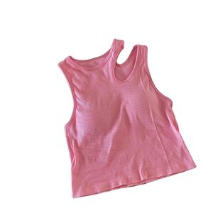 Mujeres Tank Crop Tops Ropa interior sin costuras Mujer Streetwear Hollow Tops Lencería sexy Deportes Íntimos Camisola acolchada Verano - Product Image 5