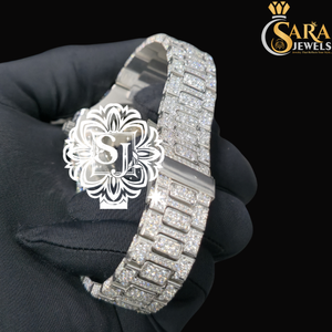 Indian Manufacture New Luxury Fashion Lab Grown Diamond <b>Studded</b> Iced Out Quartz Watches <b>for</b> <b>Mens</b> Available <b>for</b> Export Price - Product Image 1