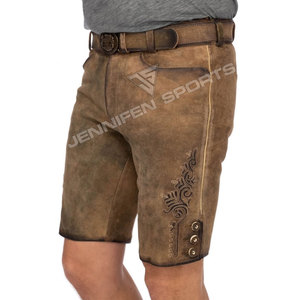Pantalones Cortos de Cuero de Cabra para Hombre, Estilo Bávaro Alemán, Ecológicos, para el Oktoberfest, Personalizables, Resistentes al Viento - Product Image 4