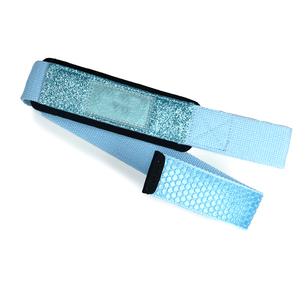 New Arrival Glitter Blue High Grade Heavy Duty Cotton Luxurious Sports Gym Accessories <b>Lifting</b> Wrist <b>Strap</b> cheap price - Product Image 5