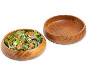 Elegante Tazón para Servir Ensaladas Hecho a Mano con Madera Natural de Acacia - Decoración Moderna y Ecológica para el Hogar, Ideal para Fiestas - Product Image 4
