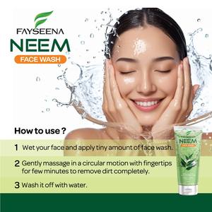 Limpiador Facial Herbal de Neem para el Acné y las Espinillas, Limpiador Facial Antibacteriano para Piel Grasa y Sensible, Disponible al Mejor Precio - Product Image 4