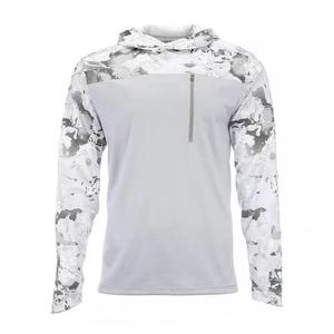 เสื้อฮู้ดตกปลาแขนยาวสำหรับผู้ชาย ป้องกันแสงแดด UPF30 ขายส่ง - Product Image 3