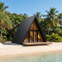 Villa de Luxe en Montagne avec Structure en Acier Premium, Unité de Développement Résidentiel S410, Maison en A-Frame pour Hôtels et Villas