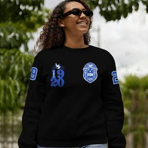 Sudadera Personalizada con Logotipo de Zeta Phe Beta 1920, Corte Regular, Fabricada por un Fabricante de Ropa, Sudadera con Cuello Redondo Estampada para Mujer - Product Image 1