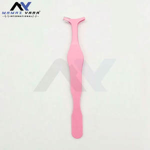 Juego de 2 piezas: Peine para pestañas rosa y pinza aplicadora de pestañas postizas con forma de caballito de mar, herramienta de belleza - Product Image 5