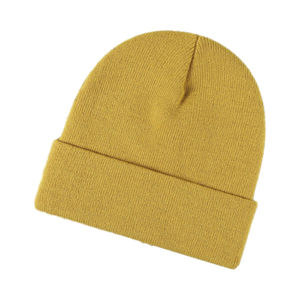 Gorro de Punto Acrílico Personalizado con Bordado, Gorro de Invierno con Puño, Logotipo OEM, Cálido y a la Moda, para Venta al Por Mayor - Product Image 3