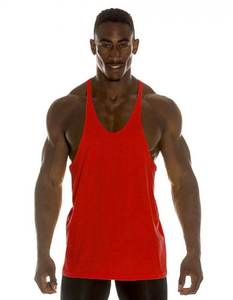 Camiseta sin mangas deportiva para hombre - Camiseta de algodón con corte recto o curvo en la parte inferior - Product Image 1