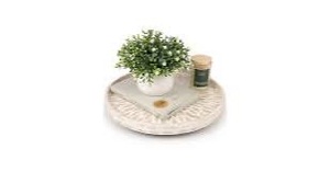 Plateau tournant à double niveau pour épices ILAHI, style vintage aux couleurs magnifiques et finition peinture laquée - Product Image 2