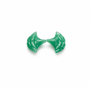 Venta al por Mayor de Piedras Preciosas Sueltas de Jade Verde Natural Talladas en Forma de Hoja de Ginkgo para Pedidos de Joyería al por Mayor - Product Image 2