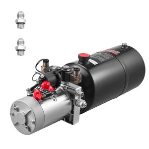 Pompa Idraulica a Doppio Effetto da 8 Qt per Rimorchi Ribaltabili, Pressione Massima 3200 PSI, Flusso 0,91 GPM, DC 12V, Filettatura 1/4" - Product Image 1