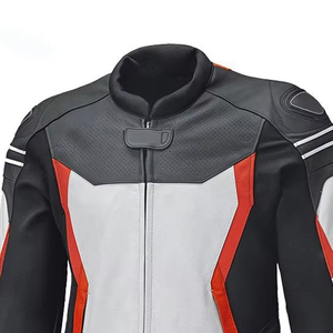 Blouson de moto en cuir de vachette véritable pour homme, respirant, hiver, grande taille, rembourrage protecteur, tissu durable, ajustement réglable - Product Image 6