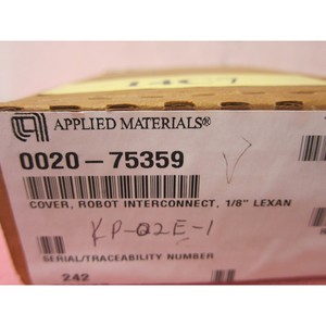 ฝาครอบ AMAT 0020-75359, ชิ้นส่วนเชื่อมต่อหุ่นยนต์, ขนาด 1/8 นิ้ว - อุปกรณ์และอะไหล่เซมิคอนดักเตอร์ระดับโลกที่เชื่อถือได้ - Product Image 1