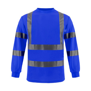 Camiseta de Seguridad Reflectante con Logotipo Personalizado, Camiseta de Seguridad para la Construcción, Ropa de Trabajo para Hombre, Camiseta de Trabajo de Manga Larga - Product Image 1