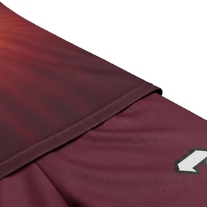 Ensemble Maillot et Short de Football Personnalisé 100% Polyester Sublimation Col V Manches Longues Marron Effet Goutte de Slime Taille Élastique - Product Image 5