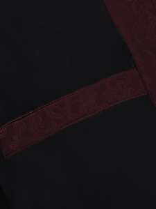 Blouson bomber pour homme en paisley marron, col montant, fermeture éclair, vêtement d'extérieur léger et décontracté - Product Image 5