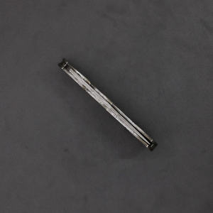 Couteau pliant compact en acier Damas, lame droite, allume-feu, étui en cuir, mini couteau de poche EDC, vente en gros OEM, 58HRC, pour l'extérieur - Product Image 2