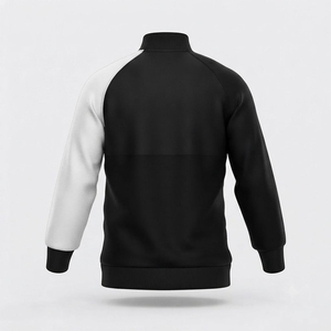 Ensemble de survêtement pour homme à sublimation, en polyester tricoté, avec veste zippée intégrale et pantalon, style sportif, color block, col montant, pour l'automne, meilleures ventes - Product Image 4