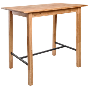 Mesa de Bar Moderna de Madera con Base Metálica de Alta Calidad, Mueble Resistente para Restaurante, Cafetería, Pub, Hotel, Mesa de Bar Ecológica - Product Image 1