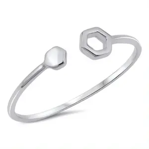 Проверенный производитель и поставщик 925 стерлингового серебра Классический дизайн открытый орех простое серебряное кольцо для женщин позолоченные украшения