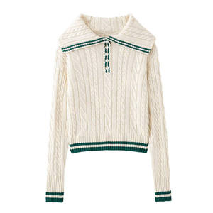 Women Relaxed <b>Fit</b> Crewneck Sweater Soft Knitted Pullover Casual Home Wear <b>Jumper</b> Lightweight Winter Tops Fashion - Product Image 1