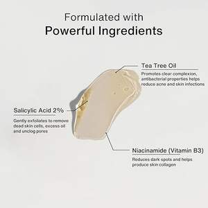 Limpiador Facial de Aceite Puro de Árbol de Té, Jabón Líquido Hidratante para Combatir el Acné, Jabón Facial Personalizado con Logotipo Propio, Limpiador Facial de Árbol de Té con Menta - Product Image 2
