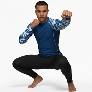Rashguard Mma Rush Guard <b>Compression</b> <b>Shirt</b> Wholesale Custom Sublimation Printed Jiu Jitsu Grappling Bjj Rash Guard Long Sleeve - Product Image 2