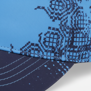 หมวกแก๊ปพิมพ์ลายสีน้ำเงินแบบ Sublimation สำหรับผู้ใหญ่ Unisex สวมใส่สบายๆ กิจกรรมกลางแจ้ง ฤดูร้อน ระบายอากาศได้ดี ผลิตจากโพลีเอสเตอร์ 100% - Product Image 6
