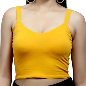 Top corto de manga corta en blanco barato con estampado DTG personalizado 100% algodón para mujer Camiseta holgada Sexy lisa con parches de malla para logotipo - Product Image 4