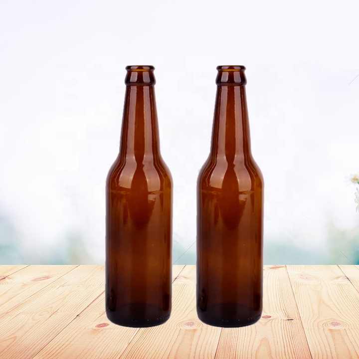 250ml 275ml 330ml Clear Soda Water Kombucha Beer Beverage Glass Bottle with Pryoff Crown Cap